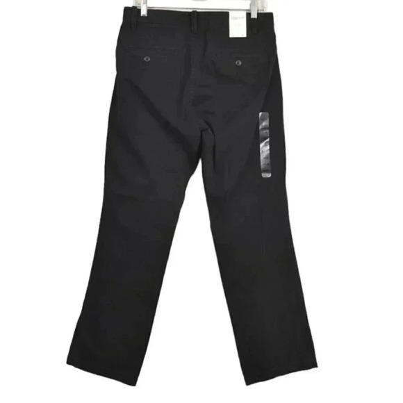 NWT Gap Original Khaki Cotton Pants Straight Leg  Black Size 30x30 - Picture 3 of 9